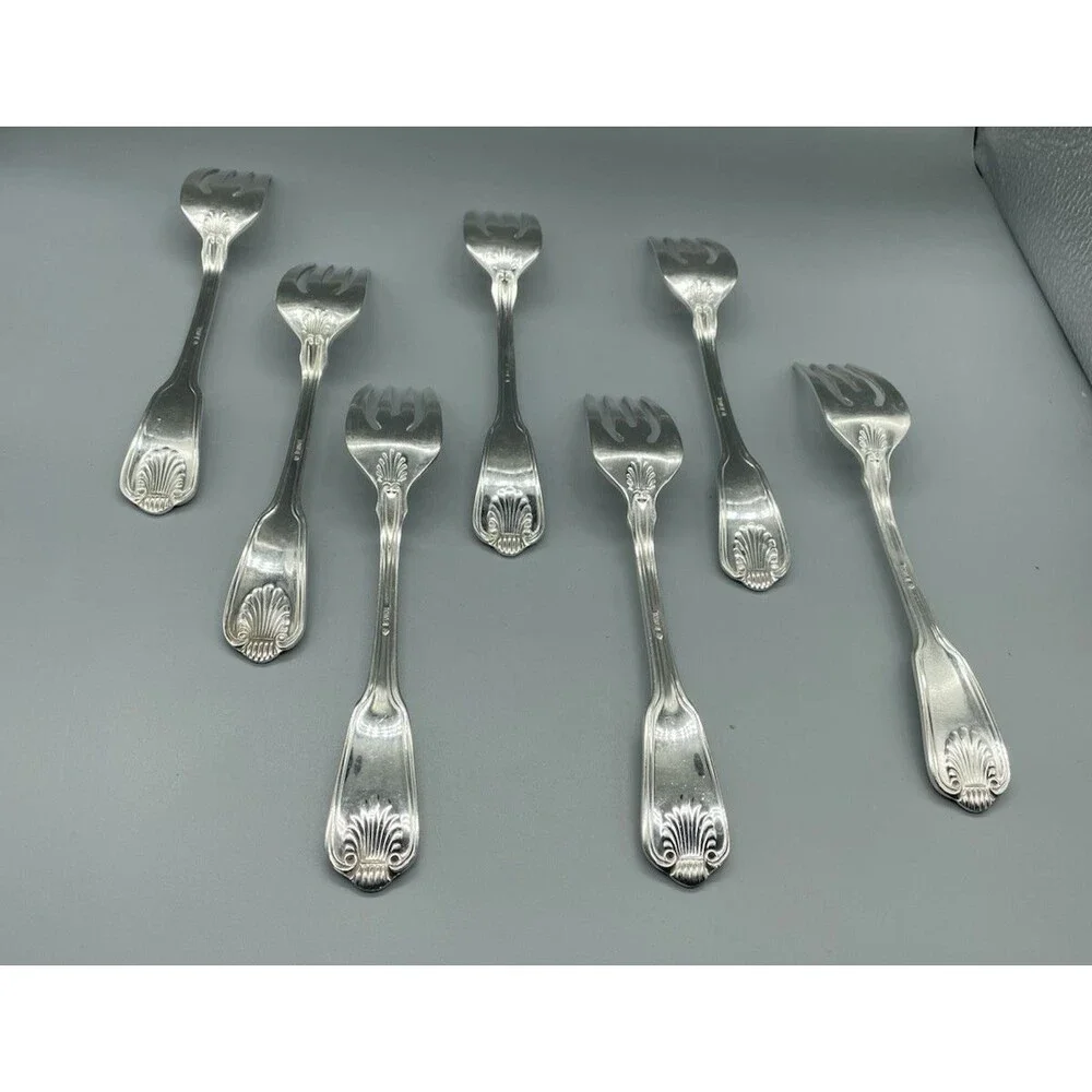 Towle Boston Shell‎ Silverplate Lot of 7 Salad Forks